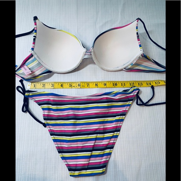 Swimsuit string bikini stripe swimsuit small NWT - Picture 7 of 8